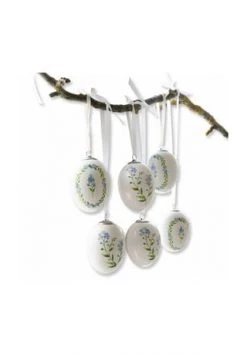 Angebote 🧨 LOBERON Osterei 6er Set Fierolla Weiß/blau Weiß/blau 🌟