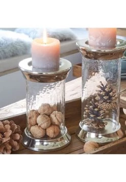 Großhandel 🎁 LOBERON Kerzenständer 2er Set Hillfors Silber/klar 🎁 -dekoartikel Verkaufsladen unnamed file 1005