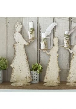 Brandneu 🎁 LOBERON Kerzenständer 3er Set Chanler Antikweiß 👏 -dekoartikel Verkaufsladen unnamed file 1020