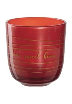Schlussverkauf 😀 LEONARDO Windlicht "Decora Home Sweet Home", Glas, Modern, 16,4 Cm 💯