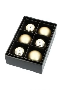 Top 10 ⌛ GALERIA Home Weihnachtskugeln, Glas, 8 Cm, 6 Stück GOLD 🔔