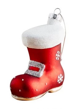 Am billigsten 🛒 GALERIA Home Ornament "Stiefel" ROT/ WEISS 🔥