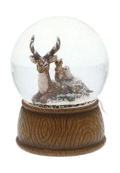 Bestes Angebot ⭐ GALERIA Home Schüttelkugel, Waldtiere BRAUN ⭐