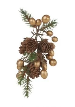 Bester Verkauf 😍 GALERIA Home Deko "Kieferzapfen Mit Beeren" GRÜN 💯