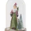 Budget ⭐ GALERIA Home Glaskuppel "Santa", 19 Cm GRÜN/ HOLZ ✨
