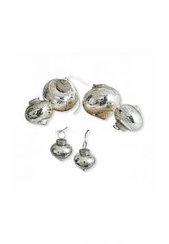 Auslauf 🤩 LOBERON Weihnachtsschmuck 6er Set Sully Antiksilber Antiksilber 🧨