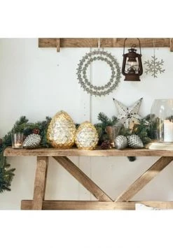 Aktion 🧨 LOBERON Weihnachtsschmuck 4er Set Lillias Silber Silber 😍 -dekoartikel Verkaufsladen unnamed file 339