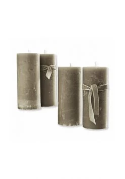 Besorgen 🔔 LOBERON Kerze 4er Set Homel Taupe Taupe 💯