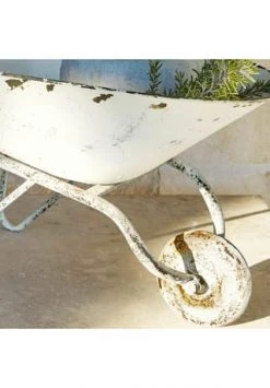 Am billigsten 🛒 LOBERON Deko-Schubkarre Padoux Antikweiß Antikweiß 🤩 -dekoartikel Verkaufsladen unnamed file 373