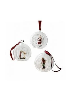 Bestes Angebot 🎉 LOBERON Weihnachtsschmuck 3er Set Melisse Weiß/rot Weiß/rot 👍