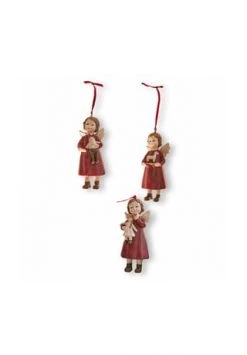 Coupon 🎁 LOBERON Anhänger 3er Set Beringen Rot Rot 🌟