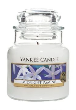 Auslauf 👏 YANKEE CANDLE® Duftkerze "MIDNIGHT JASMINE", 104g Weiß ⭐
