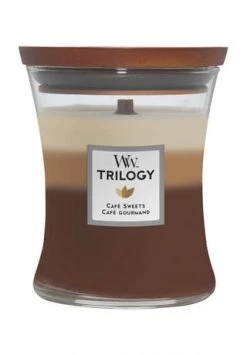 Budget ❤️ YANKEE CANDLE® WoodWick, Duftkerze Trilogy "Café Sweets", 275 G Braun 👍