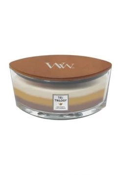 Am billigsten ✨ YANKEE CANDLE® Duftkerze WoodWick - Trilogy "Café Sweets", 453,6 G, Holzdocht Braun 🌟