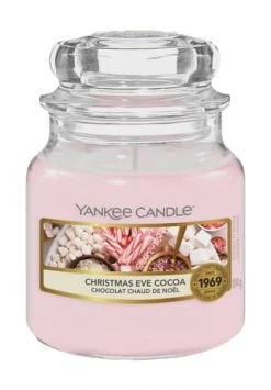 Bester Verkauf 🎉 YANKEE CANDLE® Duftkerze "Christmas Eve Cocoa", 104 G Rosa 🌟