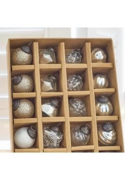 Schlussverkauf ✨ LOBERON Weihnachtsschmuck 24er Set Sanary Silber Silber 👍 -dekoartikel Verkaufsladen unnamed file 78