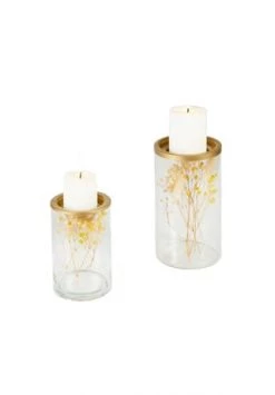 Auslauf 🌟 PURE DAY Kerzenhalter-Set, 2-tlg. Graminea 🔥