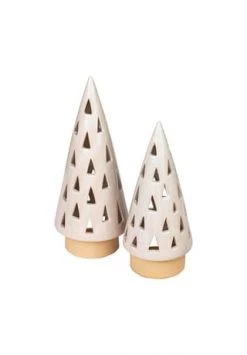 Am billigsten 👏 PURE DAY Teelichthalter-Set, 2-tlg. Tannen ❤️