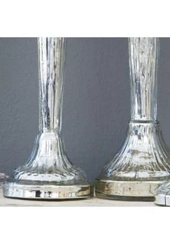 Blitzangebot 🛒 LOBERON Kerzenständer 3er Set Riley Antiksilber ⭐ -dekoartikel Verkaufsladen unnamed file 895