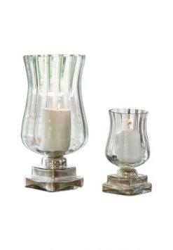 Schlussverkauf 🥰 LOBERON Windlicht 2er Set Lumio Klar/silber 🎉