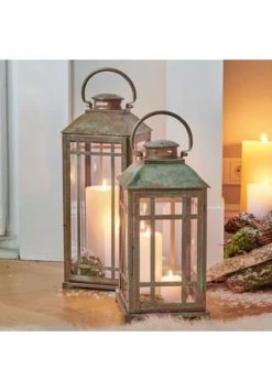 Rabatt 🎁 LOBERON Laterne 2er Set Chasse Antikbraun 🔥 -dekoartikel Verkaufsladen unnamed file 935