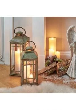 Rabatt 🎁 LOBERON Laterne 2er Set Chasse Antikbraun 🔥 -dekoartikel Verkaufsladen unnamed file 936