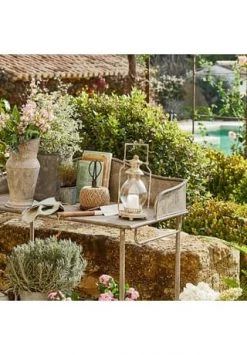 Aktion 🛒 LOBERON Laterne Uda Antikgrau/klar 🔔 -dekoartikel Verkaufsladen unnamed file 969